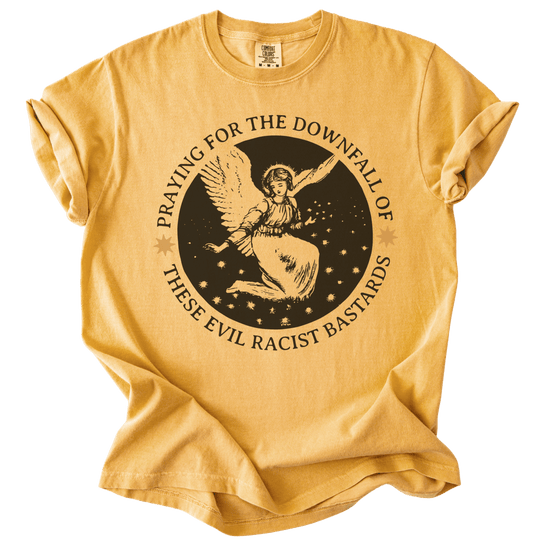 Praying for The Downfall Angel Tee - The Rogue Petal Co. - T-Shirt