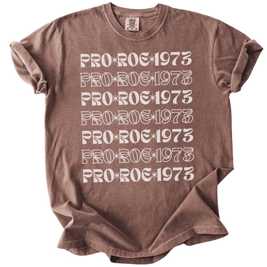 Pro Roe 1973 Retro Font Tee - The Rogue Petal Co. - T-Shirt