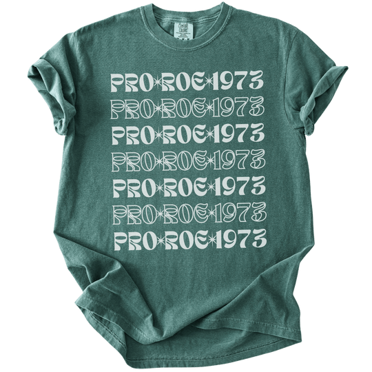 Pro Roe 1973 Retro Font Tee - The Rogue Petal Co. - T-Shirt