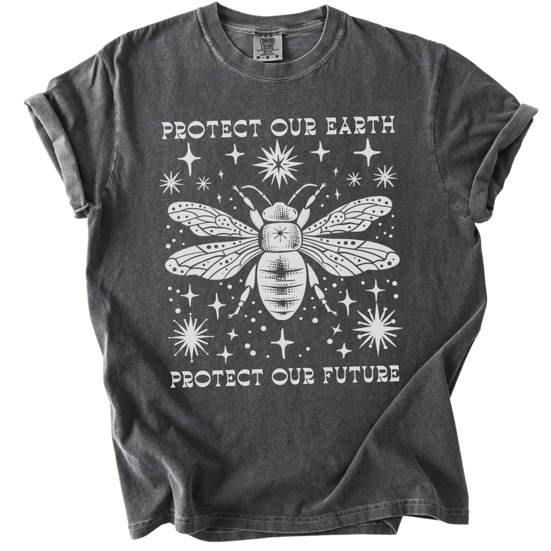 Protect Our Earth Protect Our Future Bee Tee - The Rogue Petal Co. - T-Shirt
