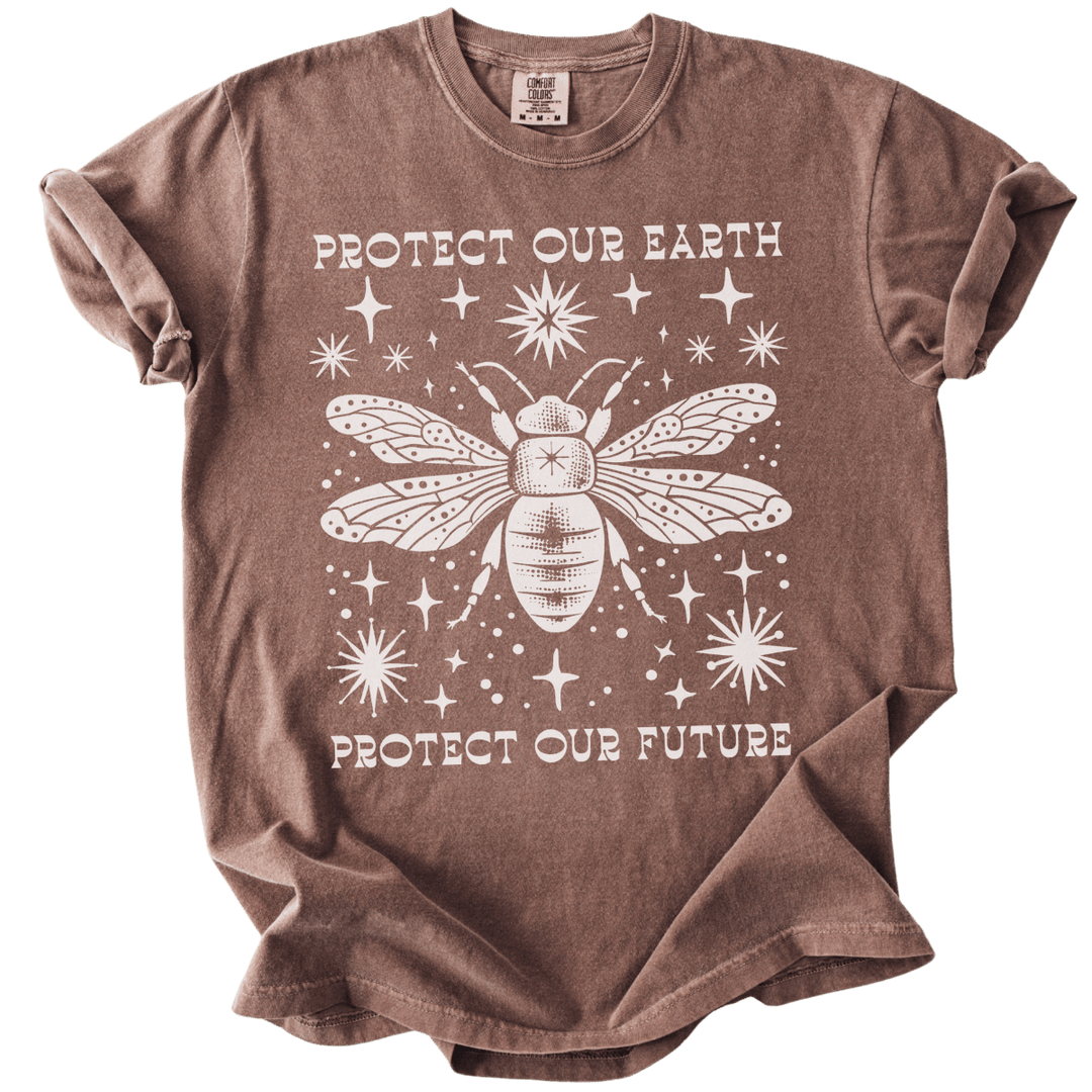 Protect Our Earth Protect Our Future Bee Tee - The Rogue Petal Co. - T-Shirt