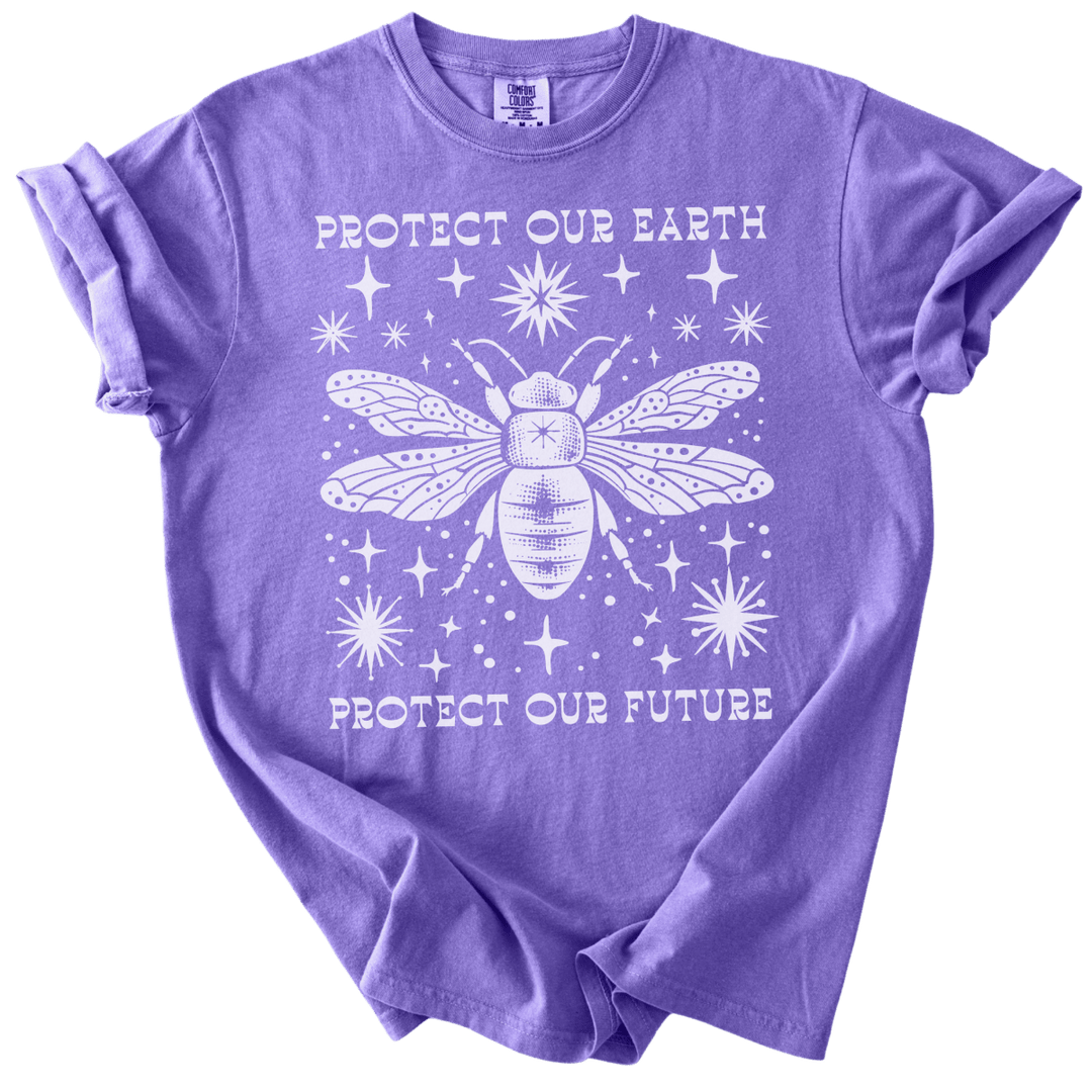 Protect Our Earth Protect Our Future Bee Tee - The Rogue Petal Co. - T-Shirt