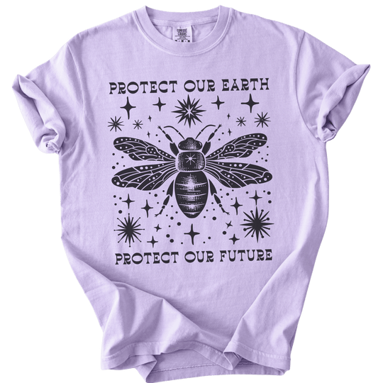 Protect Our Earth Protect Our Future Bee Tee - The Rogue Petal Co. - T-Shirt