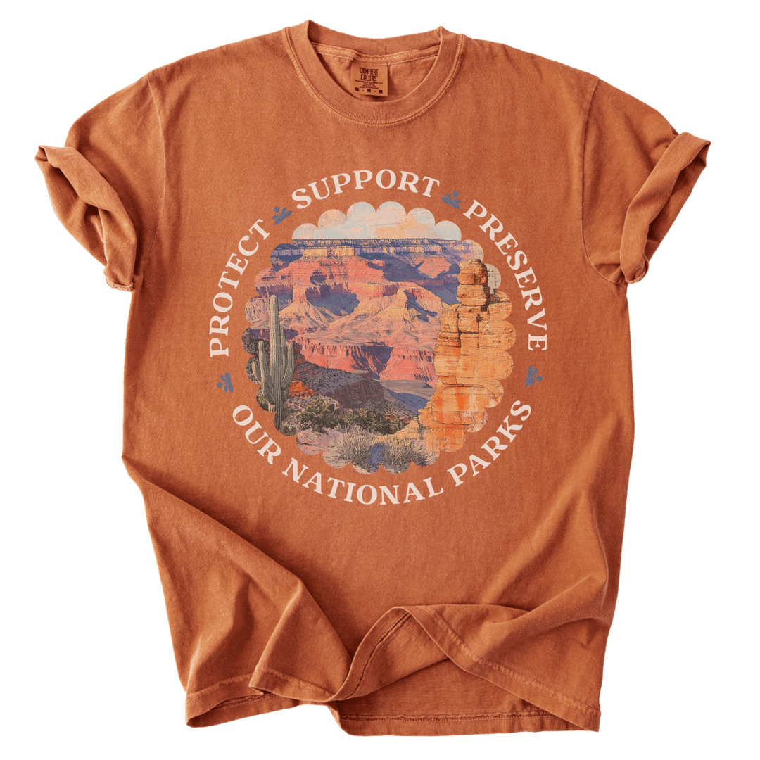 Protect Support Preserve Our National Parks Tee - The Rogue Petal Co. - T-Shirt