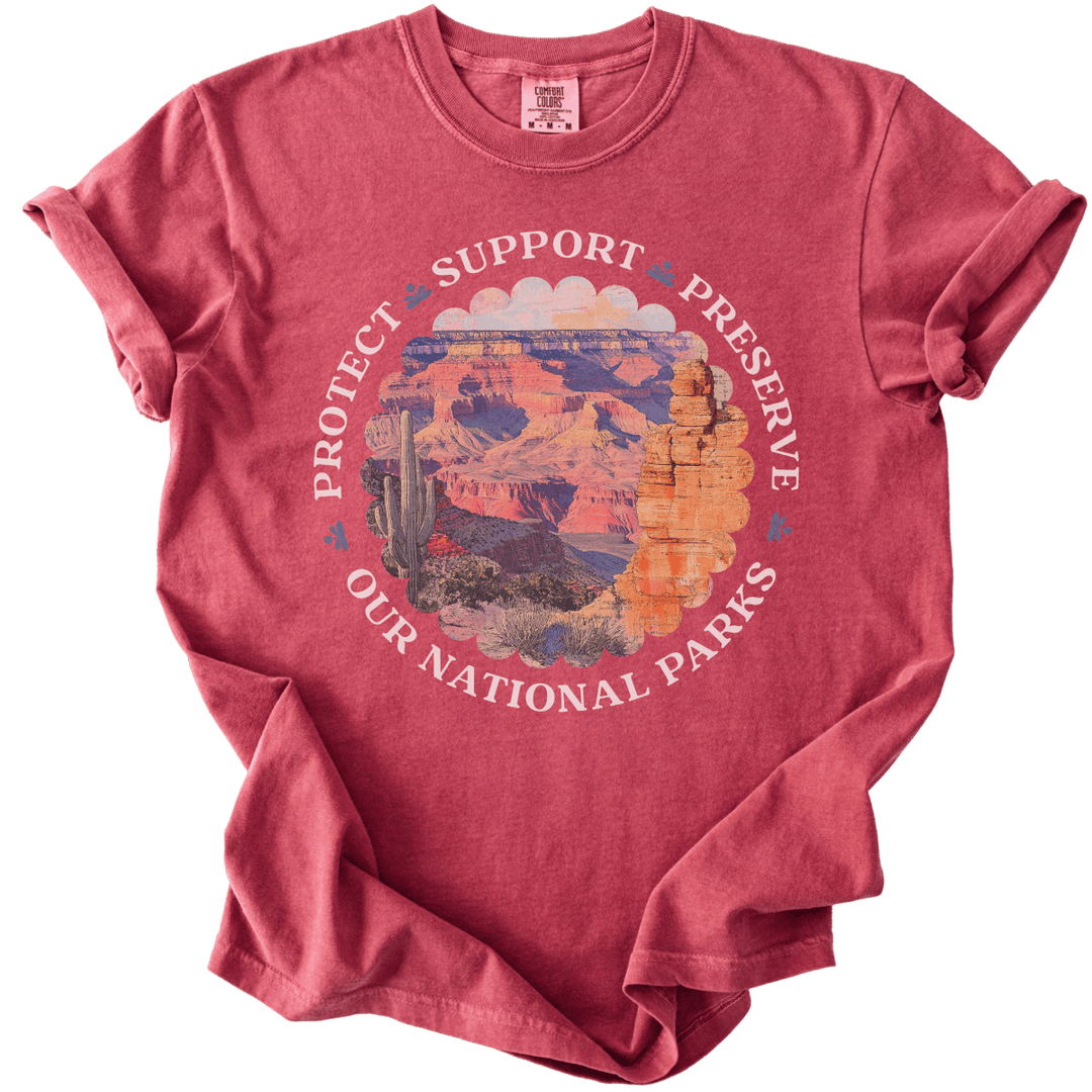 Protect Support Preserve Our National Parks Tee - The Rogue Petal Co. - T-Shirt