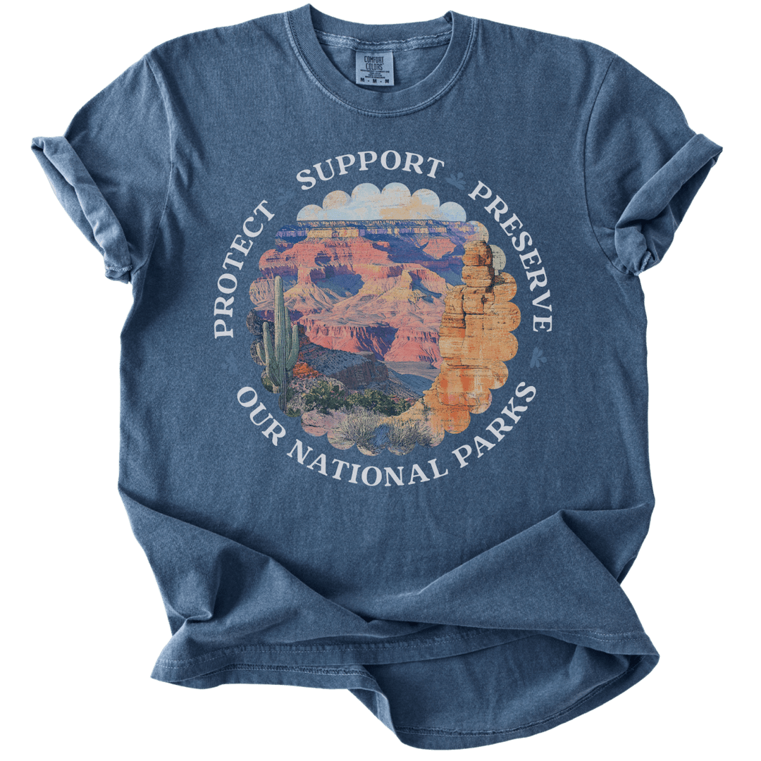 Protect Support Preserve Our National Parks Tee - The Rogue Petal Co. - T-Shirt