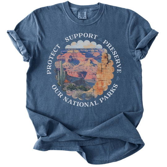 Protect Support Preserve Our National Parks Tee - The Rogue Petal Co. - T-Shirt