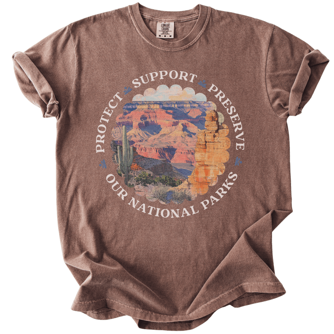 Protect Support Preserve Our National Parks Tee - The Rogue Petal Co. - T-Shirt
