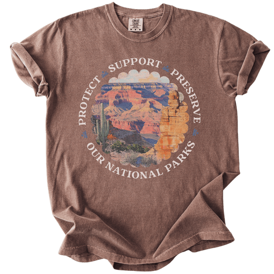 Protect Support Preserve Our National Parks Tee - The Rogue Petal Co. - T-Shirt