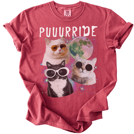 Puuurride Cats in Space Tee - The Rogue Petal Co. - T-Shirt