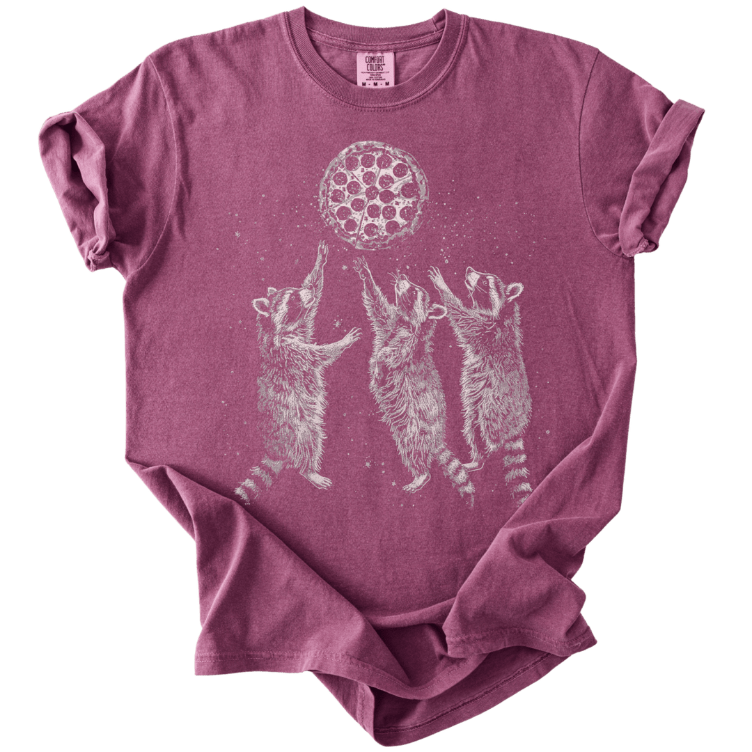 Raccoons &amp; A Pizza Moon Tee - The Rogue Petal Co. - T-Shirt