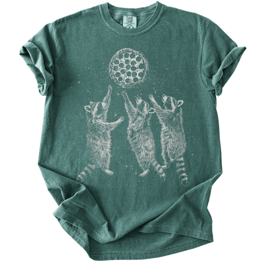 Raccoons &amp; A Pizza Moon Tee - The Rogue Petal Co. - T-Shirt