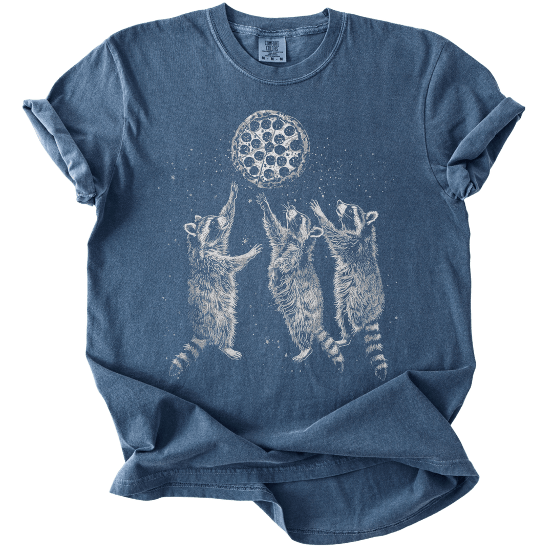 Raccoons &amp; A Pizza Moon Tee - The Rogue Petal Co. - T-Shirt