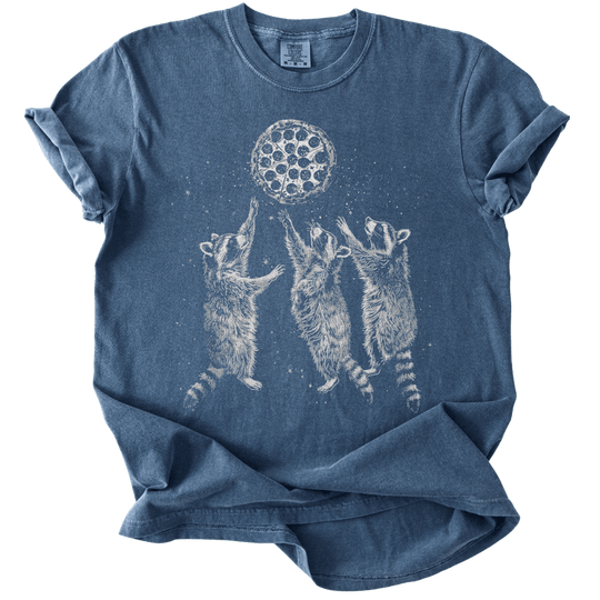 Raccoons &amp; A Pizza Moon Tee - The Rogue Petal Co. - T-Shirt