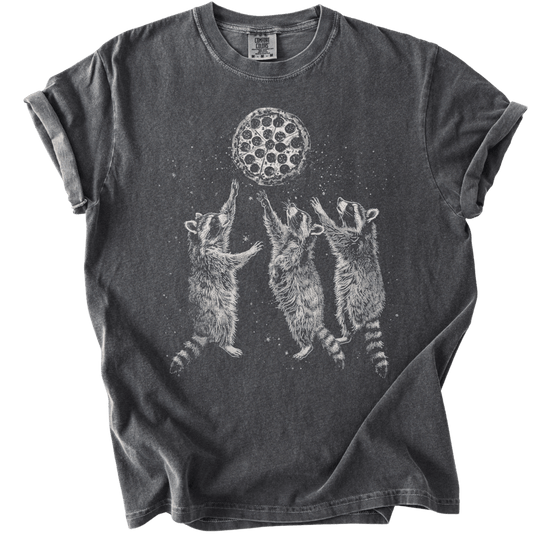 Raccoons &amp; A Pizza Moon Tee - The Rogue Petal Co. - T-Shirt