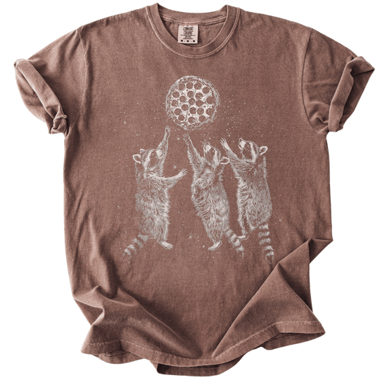 Raccoons &amp; A Pizza Moon Tee - The Rogue Petal Co. - T-Shirt