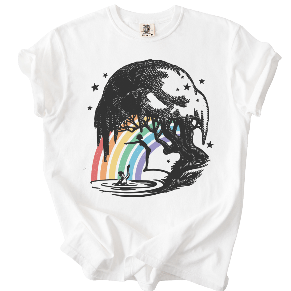 Rainbow Pride Tree Tee - The Rogue Petal Co. - T-Shirt
