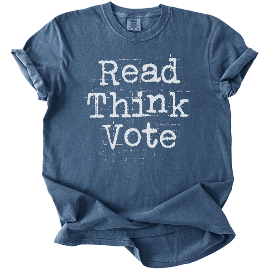 Read Think Vote Tee - The Rogue Petal Co. -