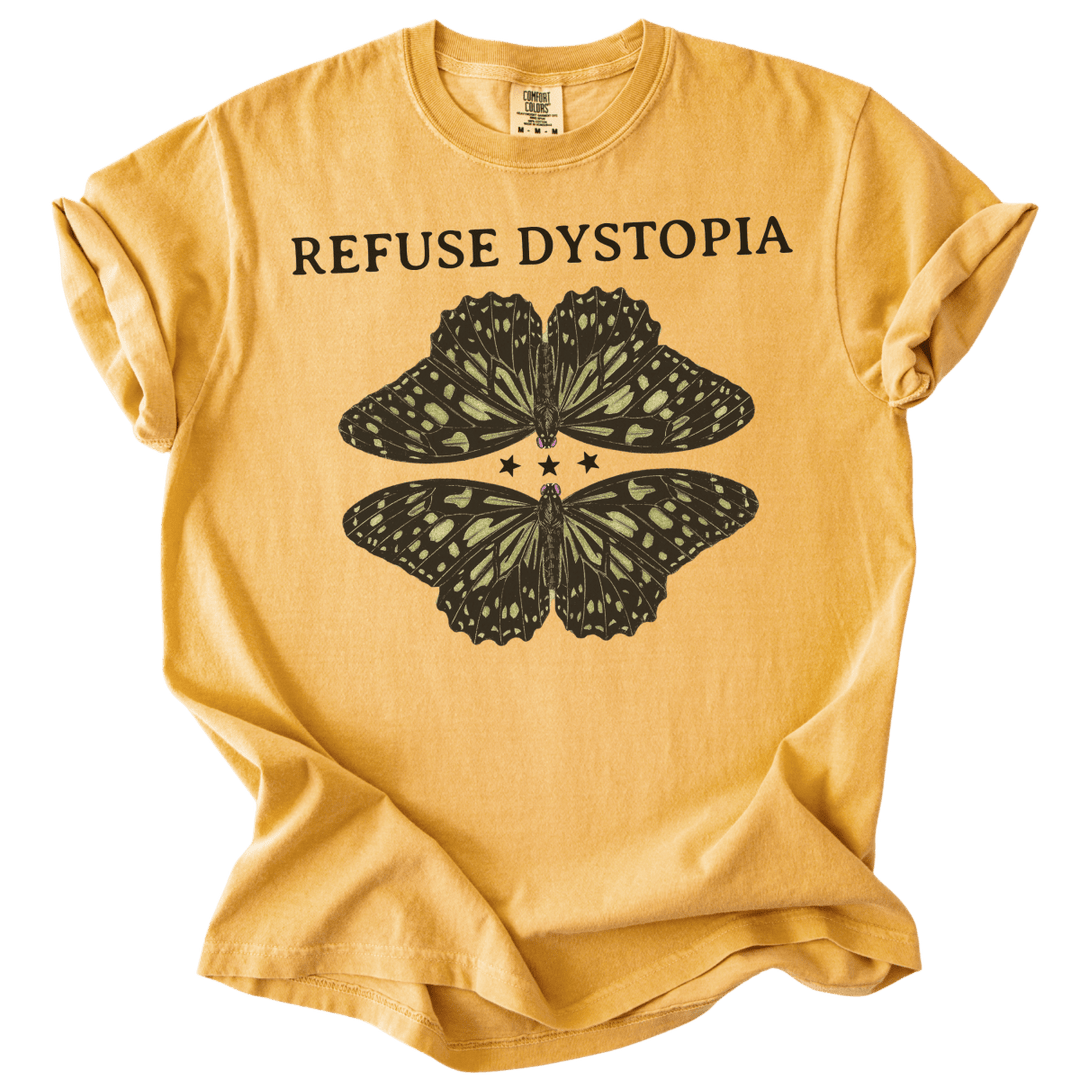 Refuse Dystopia Butterfly Tee - The Rogue Petal Co. - T-Shirt