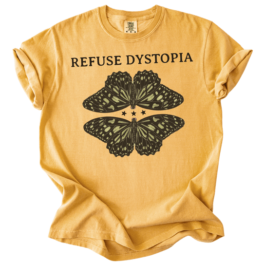 Refuse Dystopia Butterfly Tee - The Rogue Petal Co. - T-Shirt