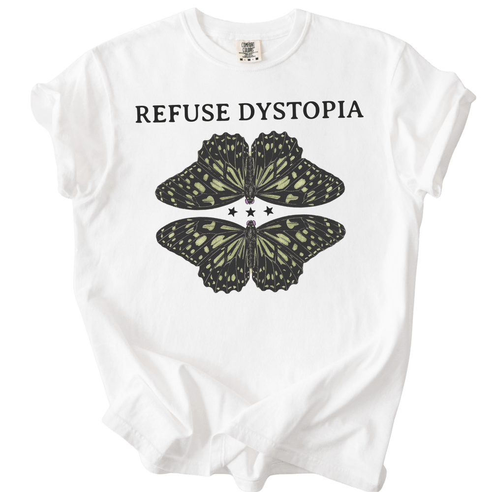 Refuse Dystopia Butterfly Tee - The Rogue Petal Co. - T-Shirt