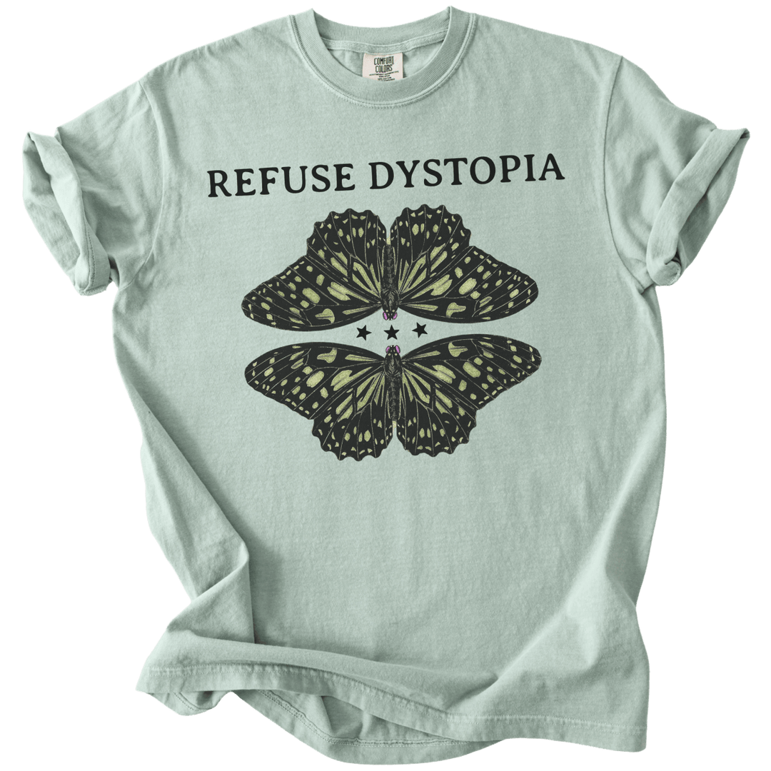 Refuse Dystopia Butterfly Tee - The Rogue Petal Co. - T-Shirt