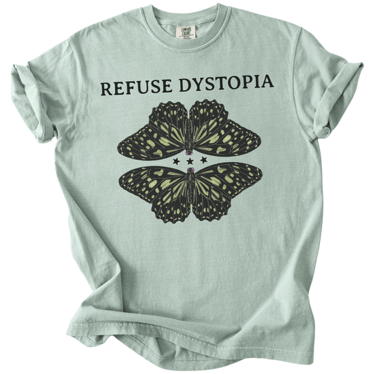 Refuse Dystopia Butterfly Tee - The Rogue Petal Co. - T-Shirt