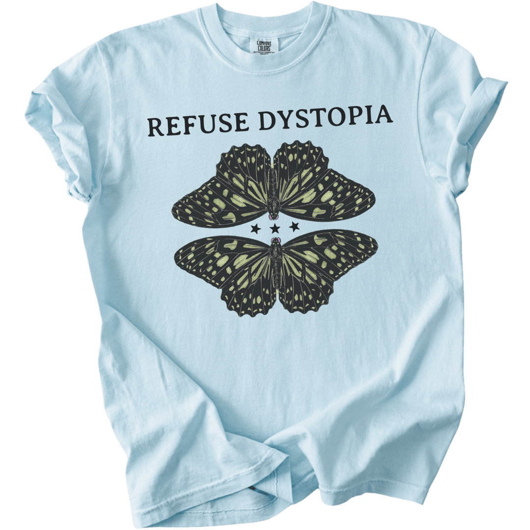 Refuse Dystopia Butterfly Tee - The Rogue Petal Co. - T-Shirt