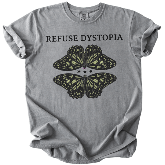 Refuse Dystopia Butterfly Tee - The Rogue Petal Co. - T-Shirt