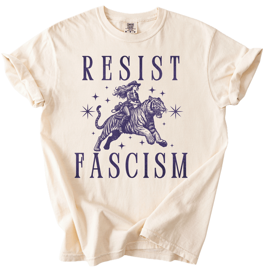 Resist Fascism Cowgirl Tee - The Rogue Petal Co. - T-Shirt