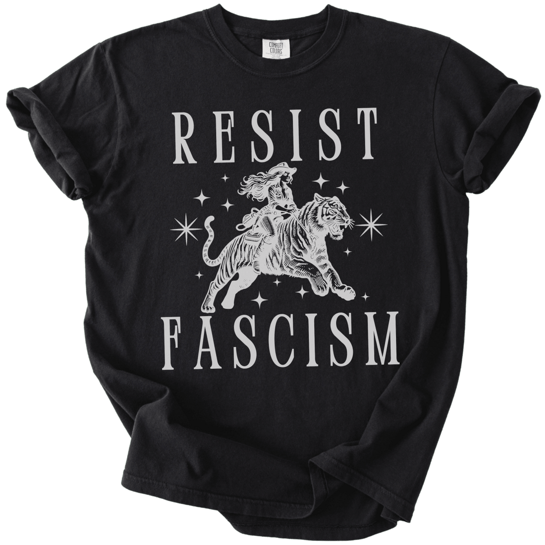 Resist Fascism Cowgirl Tee - The Rogue Petal Co. - T-Shirt