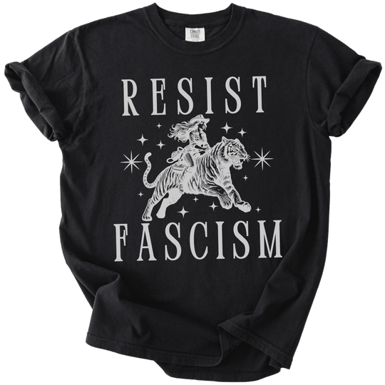 Resist Fascism Cowgirl Tee - The Rogue Petal Co. - T-Shirt