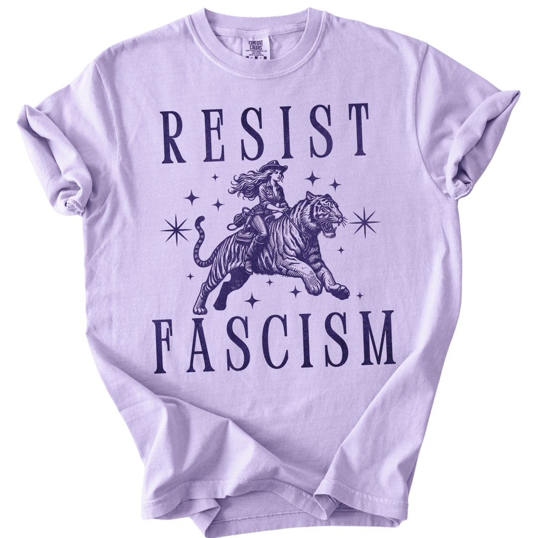 Resist Fascism Cowgirl Tee - The Rogue Petal Co. - T-Shirt
