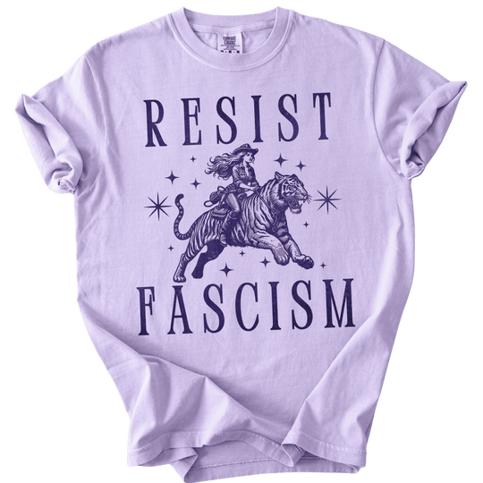 Resist Fascism Cowgirl Tee - The Rogue Petal Co. - T-Shirt