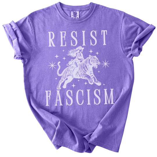 Resist Fascism Cowgirl Tee - The Rogue Petal Co. - T-Shirt