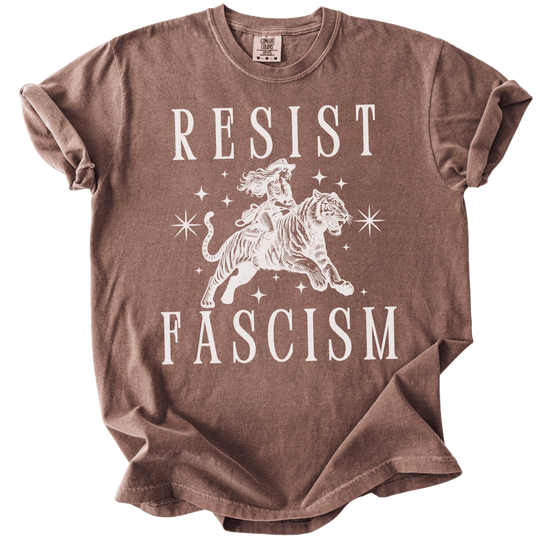 Resist Fascism Cowgirl Tee - The Rogue Petal Co. - T-Shirt