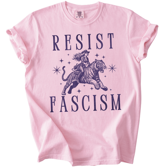Resist Fascism Cowgirl Tee - The Rogue Petal Co. - T-Shirt