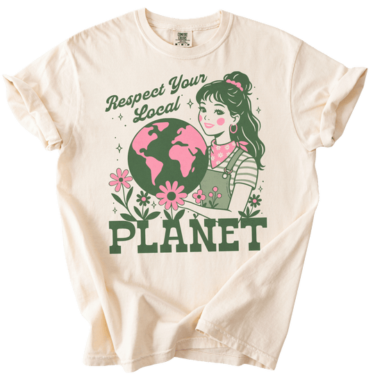 Respect Your Local Planet Tee - The Rogue Petal Co. - T-Shirt