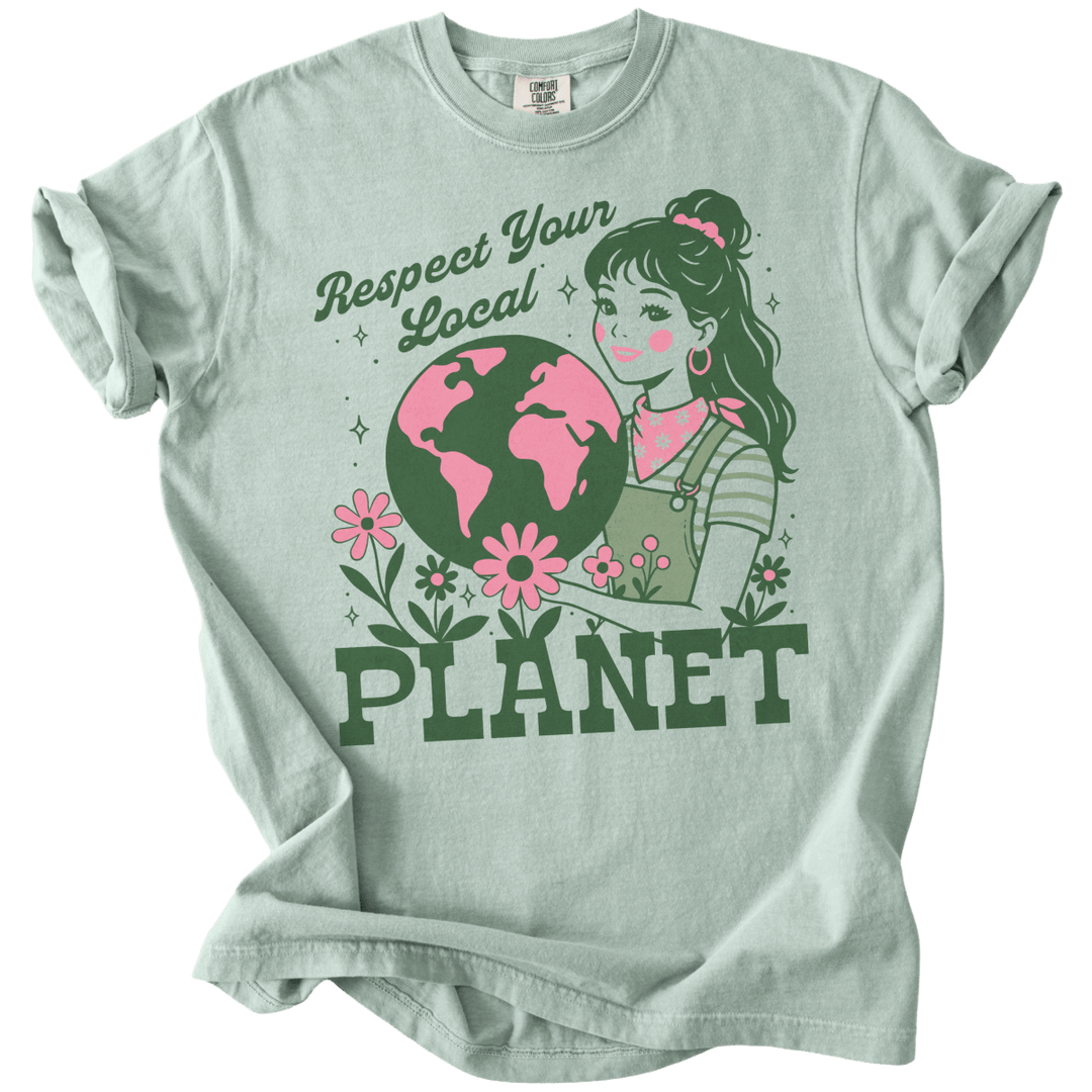 Respect Your Local Planet Tee - The Rogue Petal Co. - T-Shirt