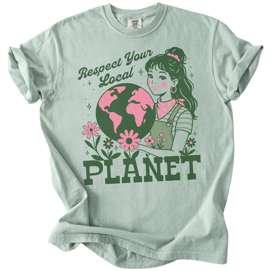 Respect Your Local Planet Tee - The Rogue Petal Co. - T-Shirt