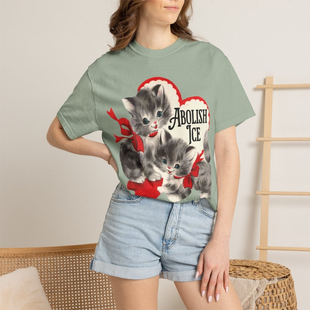 Retro Kittens Abolish ICE Tee - The Rogue Petal Co. - T-Shirt