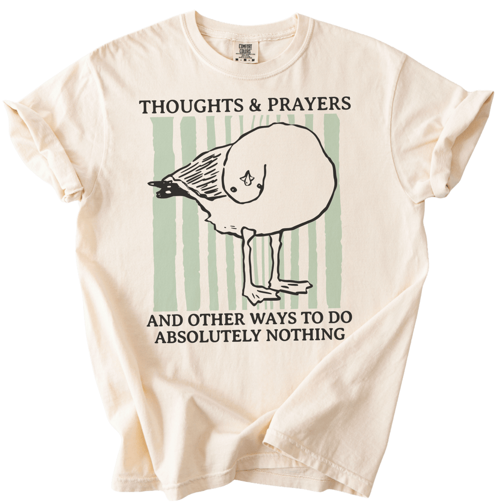 Seagull Thoughts & Prayers Tee - The Rogue Petal Co. - T-Shirt