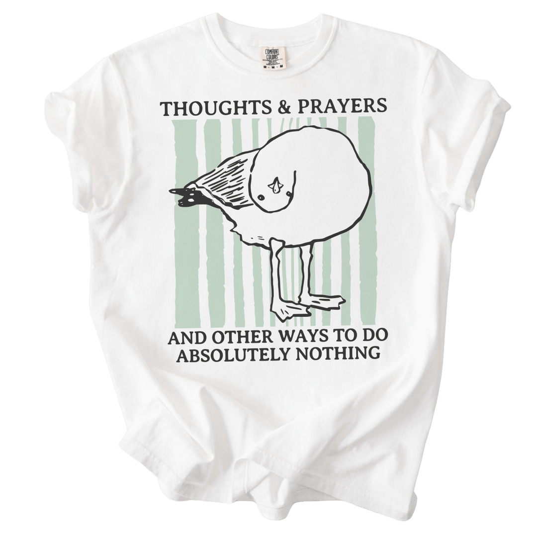 Seagull Thoughts & Prayers Tee - The Rogue Petal Co. - T-Shirt