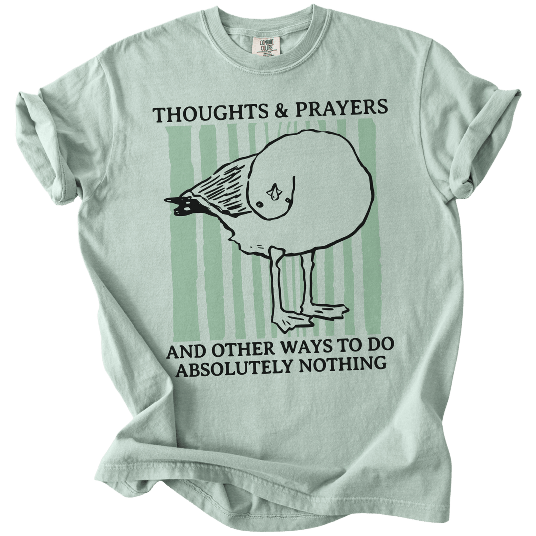 Seagull Thoughts &amp; Prayers Tee - The Rogue Petal Co. - T-Shirt