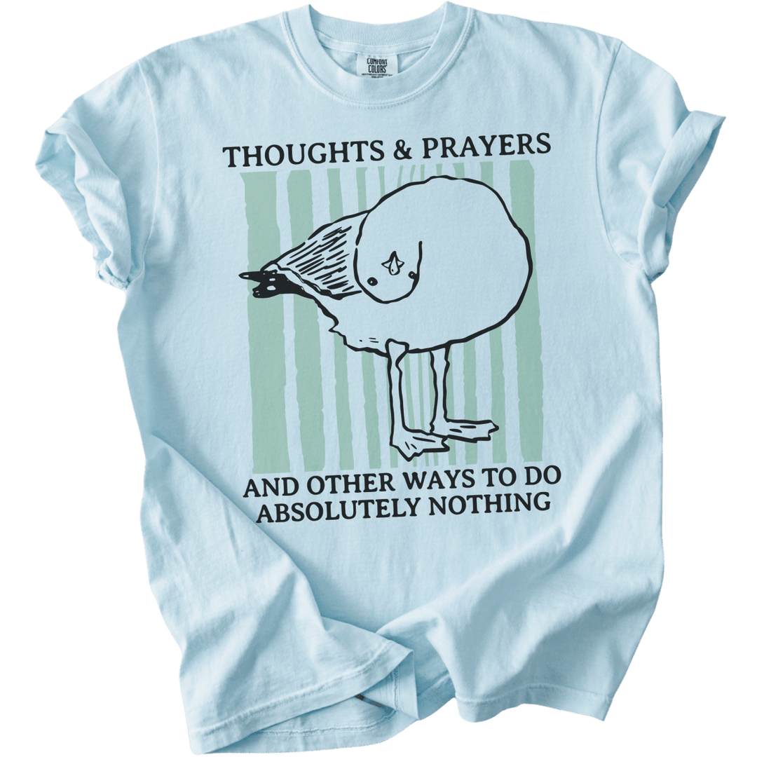 Seagull Thoughts &amp; Prayers Tee - The Rogue Petal Co. - T-Shirt