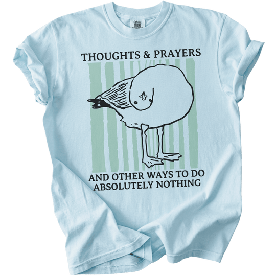 Seagull Thoughts &amp; Prayers Tee - The Rogue Petal Co. - T-Shirt
