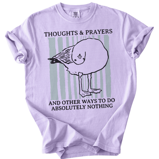 Seagull Thoughts &amp; Prayers Tee - The Rogue Petal Co. - T-Shirt