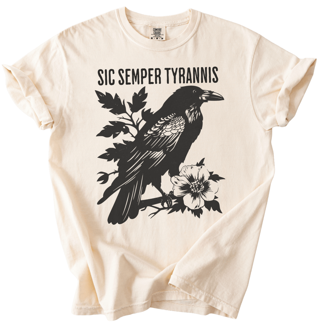 Sic Semper Tyrannis Raven Tee - The Rogue Petal Co. - T-Shirt
