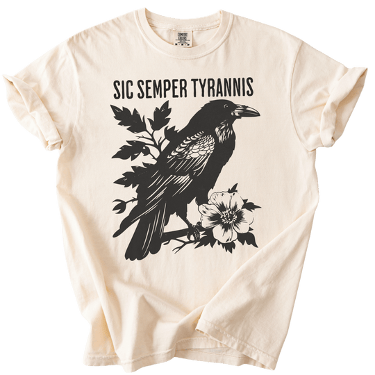 Sic Semper Tyrannis Raven Tee - The Rogue Petal Co. - T-Shirt