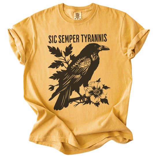 Sic Semper Tyrannis Raven Tee - The Rogue Petal Co. - T-Shirt